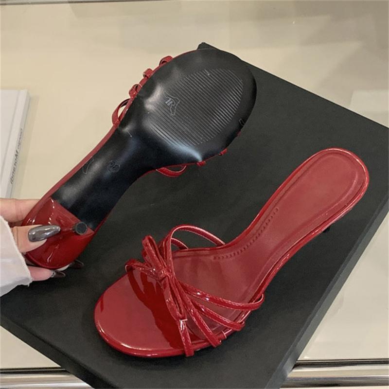 Eilyken Summer Round Toe Slippers Women Narrow Band Thin Low Heels Beach Casual Sandals Flip Flops Shoes Zapatos De Muje