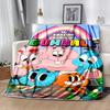 1pc Blanket The Amazing World of Gumball1 Print Design, Lightweight Blanket for Sofa, Bed- Soft &Warm, Gift for All Seasons Like Christmas, Halloween