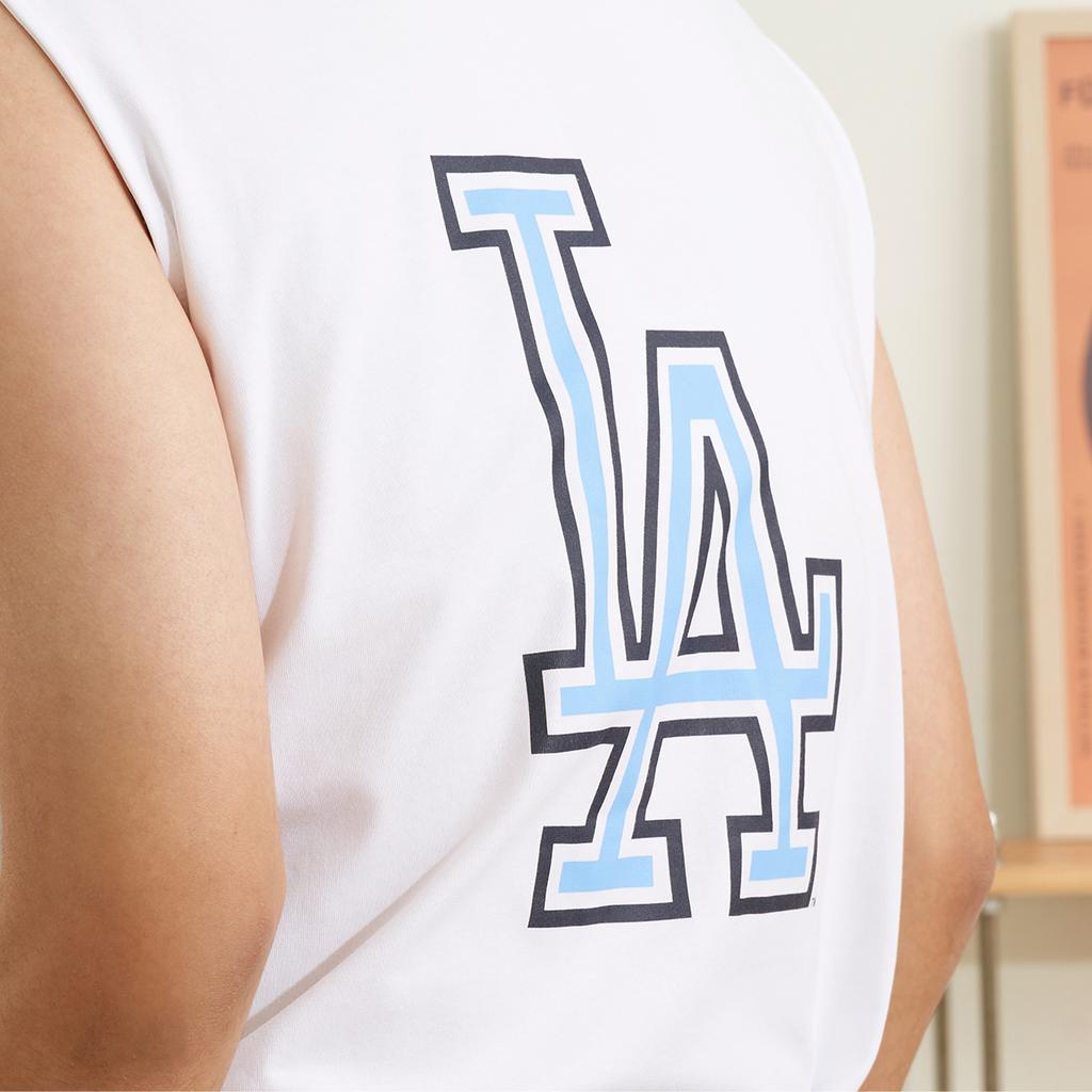 New MLB Los Angeles Dodgers Tank Top Unisex White 3ATKB0233-07WHS