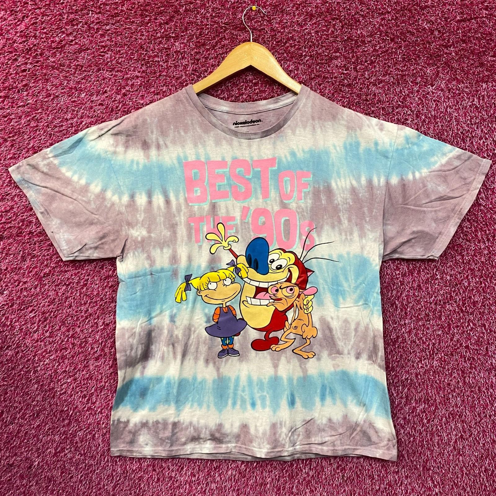 Nickelodeon Best Of The 90 s Cartoons Tie Dye T-Shirt XL