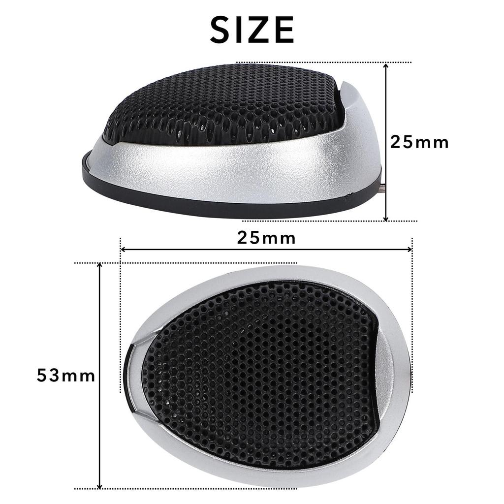 Calm Wish Car Audio Speakers, Tweeter, Subwoofer, Set of 4, Mini Compact Satellite, Custom Stereo, Universal Fit
