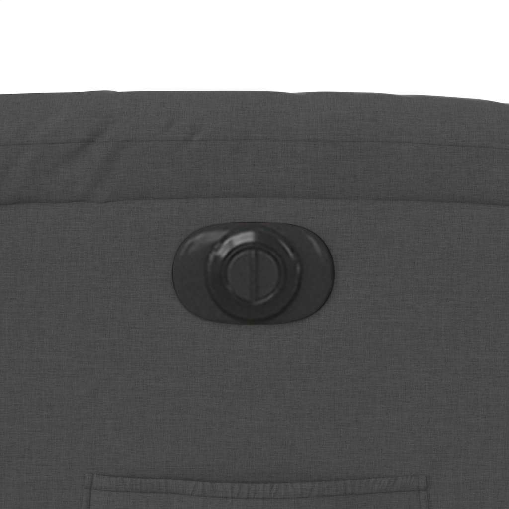Electric Recliner Chair Dark Grey Fabric