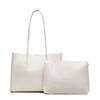 Solid Color Fashionable New Mother and Child Bag Pu Large Capacity Shoulder Casual Armpit Bag Tote Bag