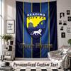 Wall Hanging Tapestry With Custom Name & Text, Reading FC Decorative Tapestry For Bedroom