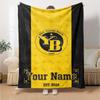 Name Custom BSC Young Boys Print Flannel Blanket High Quality Warm Comfortable Cover for All Seasons Perfect for Gifts Home Decor
