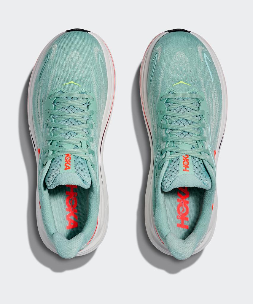 Hoka (Male) Clifton 10 - Sage:Neon Flame / 1162030-Sgnn
