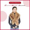 2024 Faux Fox Fur Shawl Scarf - Elegant Winter Plush Neck Warmer for European and American Styles