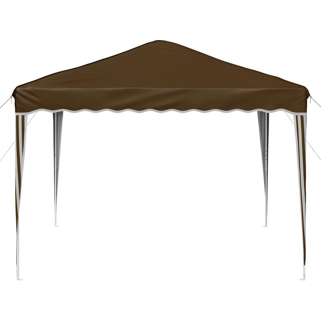 Pop Up Party Tent 288 X 288 X 245 Cm Taupe Oxford Fabric