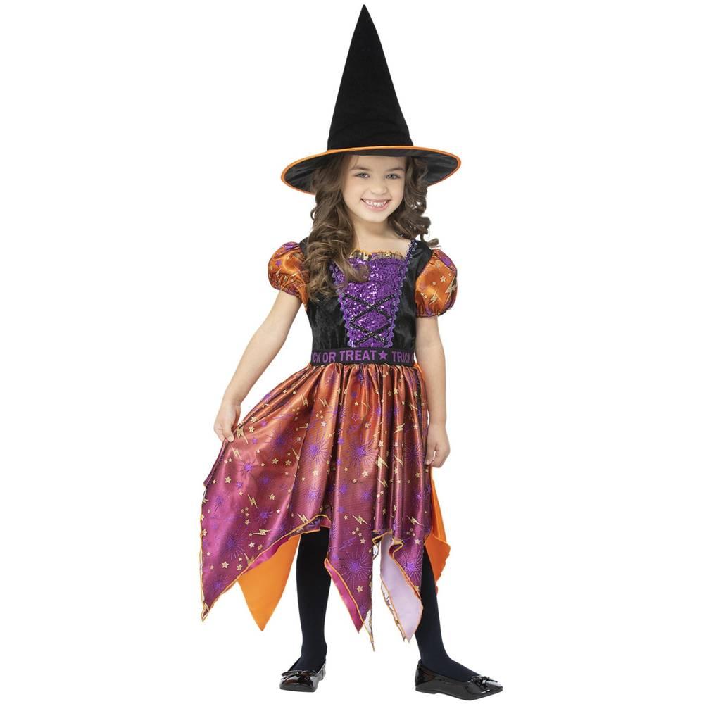 Smiffys Girls Witch Moon & Stars Costume Set