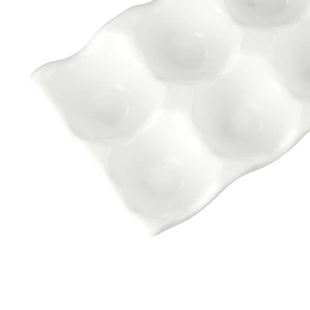 DIY Home Decoration Serving Dish Kitchen Porcelain Egg Holder Storage Rack Egg Stand Eggs Tray