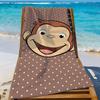 C-Curious George Monkey Cartoon Towel Quick Drying Beach Towels Are Suitable For Swimming Pools Camping Yoga And The Gym