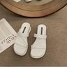 Fashion Pull-toe Slippers Women To Wear Outside Summer New Square Toe  Slippers Wedges Thick Sole Sandals for Women Casual Flip Flops