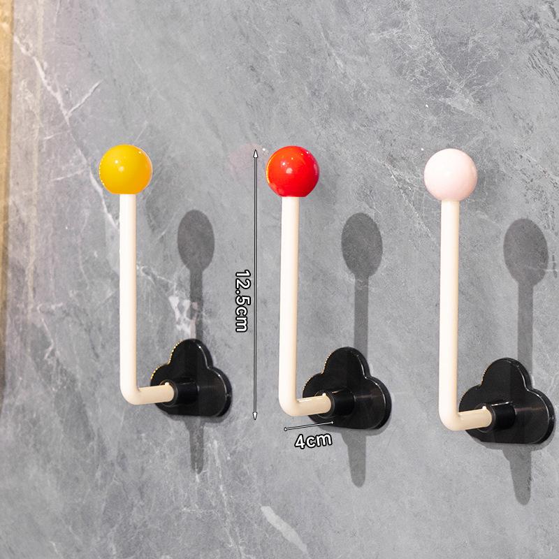 

6-Pack [Newcomer Exclusive] Dopamine Punch-Free Traceless Hooks for Bedroom & Bathroom