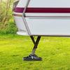 4Pack Motorhome Leg Stabiliser Pads with Pins for Uneven Terrain Heavy Duty Enhanced Stability Secure Ground Placement
