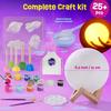 Paint Your Own Moon Lamp Kit, Cool Gifts DIY 3D Space Moon Night Light, Art Supplies Arts & Crafts Kit, Arts and Crafts for Kids Ages 8-12, Toys