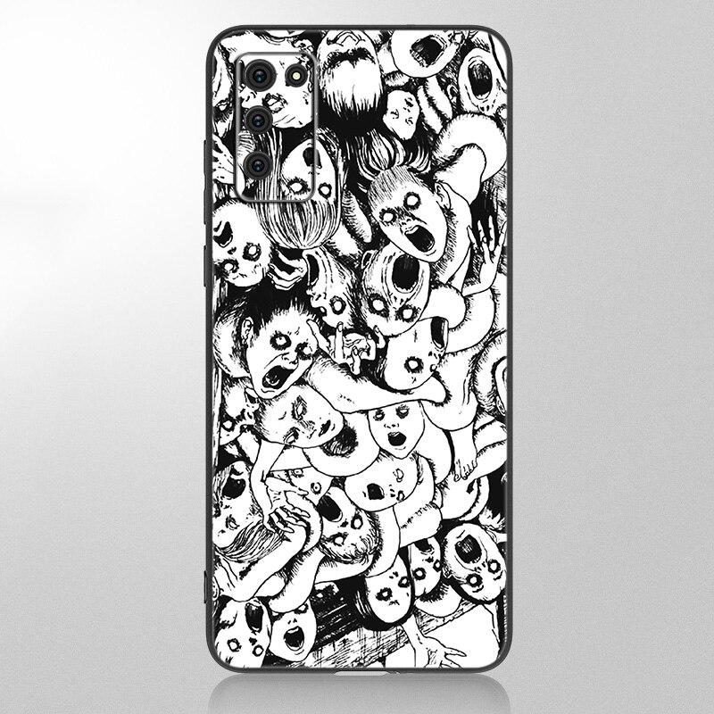 Anime Junji Ito Tees Horror Case For Samsung Galaxy A12 A02S A22 A32 A52 A72 A71 A51 A41 A31 A21 A11 A50 A70 A10S A20S Cover