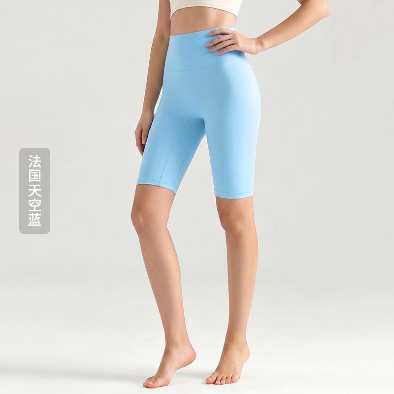 Weiman cloud nude five-point yoga pants women's summer thin tight yoga clothes high waist hip lift fitness yoga pants