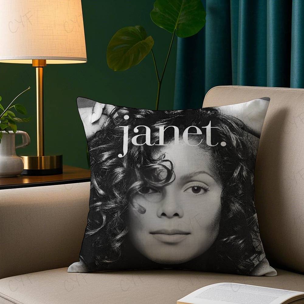 Cute J-Janets J-Jacksons Anime Pillow Case Safe Custom Photo Pillow, Anti-Fade Brushed Fleece Cushion, Maternal & Infant Safe.