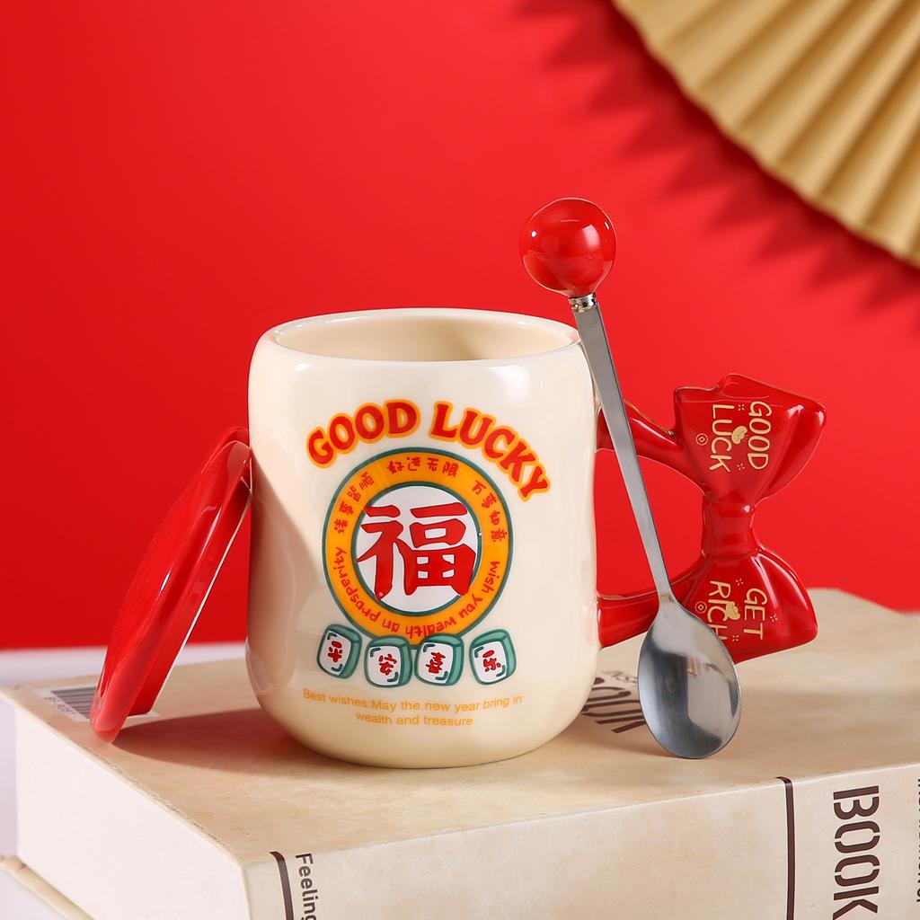 Hochzeits-Souvenir-Geschenke Keramiktasse Hochwertig aussehend und hochtemperaturbeständig Mädchen Paare mit Deckel Tassen für den Haushaltsgebrauch