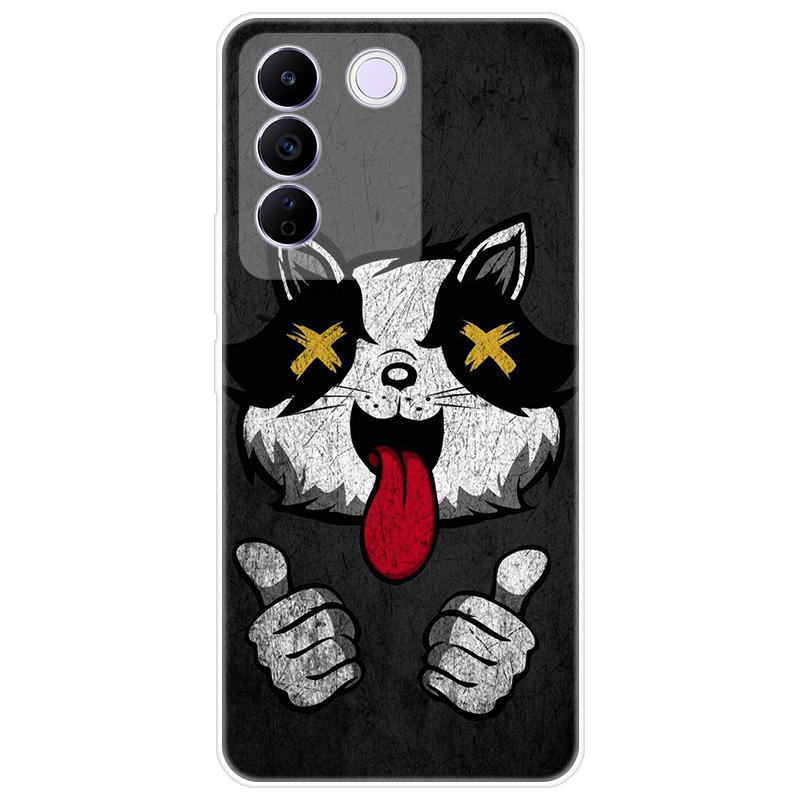 For Vivo V27e V 27e Case Soft Silicone Back Cover Cartoon Phone Case Diversification