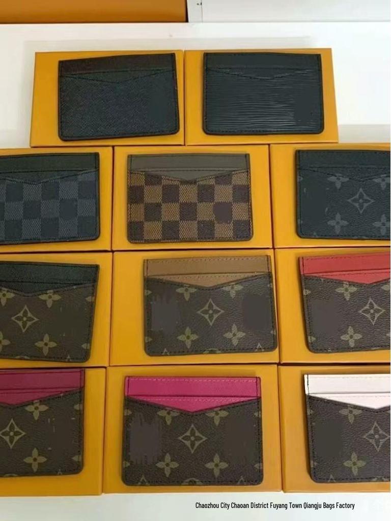 Evropský a americký klasický držák na více karet: Módní peněženka na mince a ochranné pouzdro