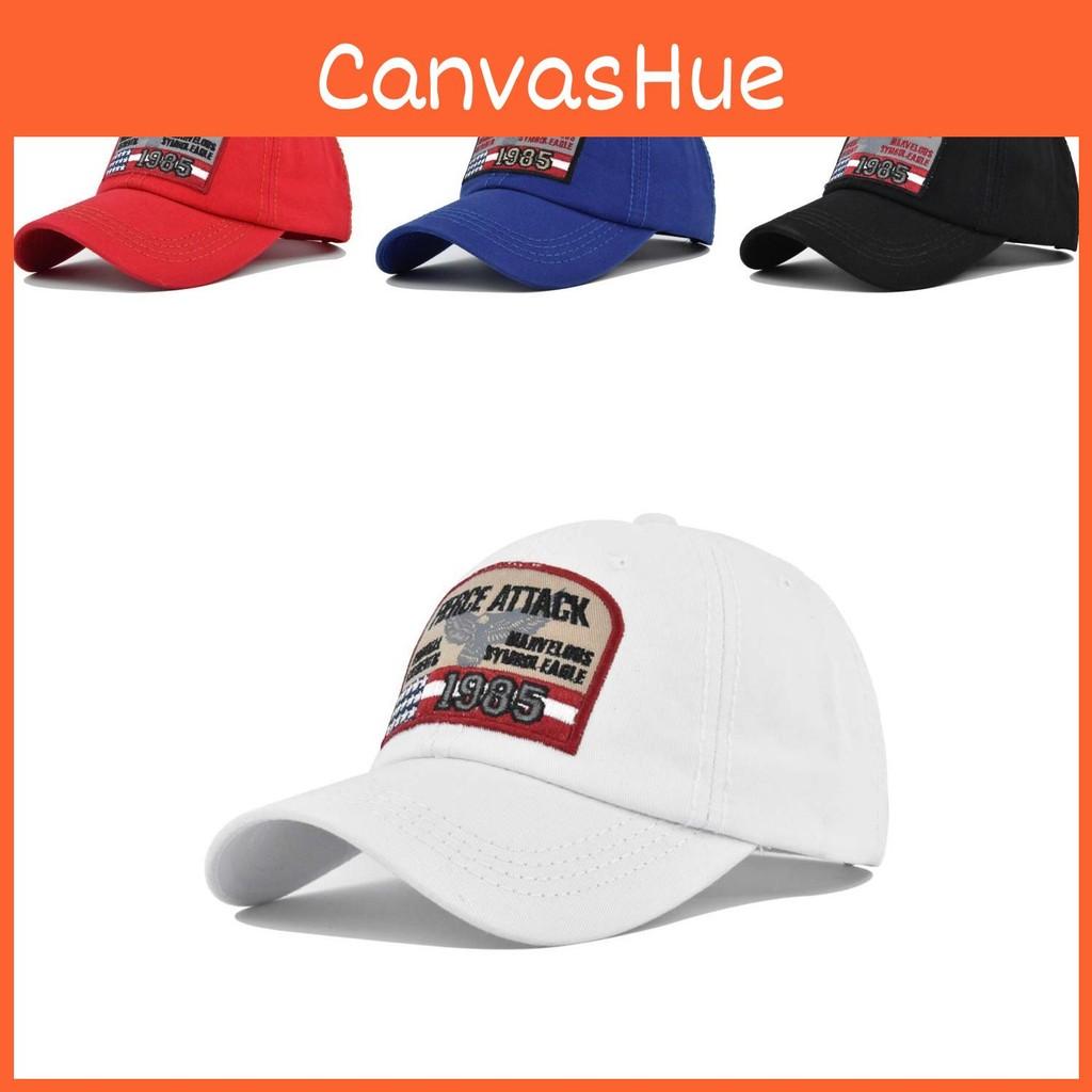 Baseball Vintage Cap Embroidered Duck Tongue Hat 1985 For Outdoor Activities Cap