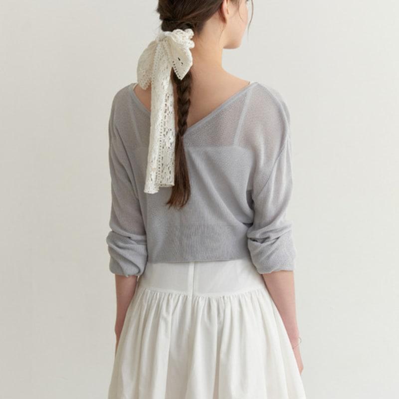 RE_L Brunch Layered Scrunchie (white)