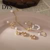Commute Cartilage Earrings 1 Set Ear Clips Faux Pearl Rhinestone Different Shape Non-piercing C-shaped Decoration Jewelry Prom Party Cuffs