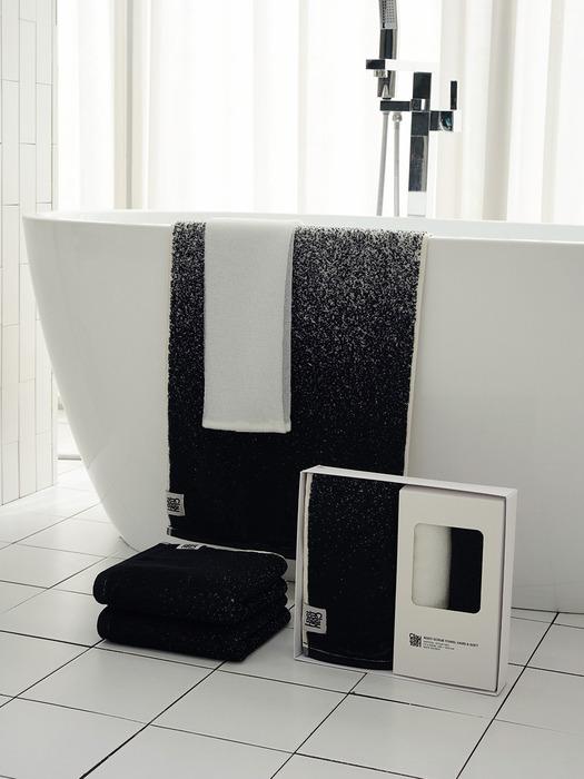 CLAUMAN 1981 Набор банных и лицевых полотенец Urban Black Black set