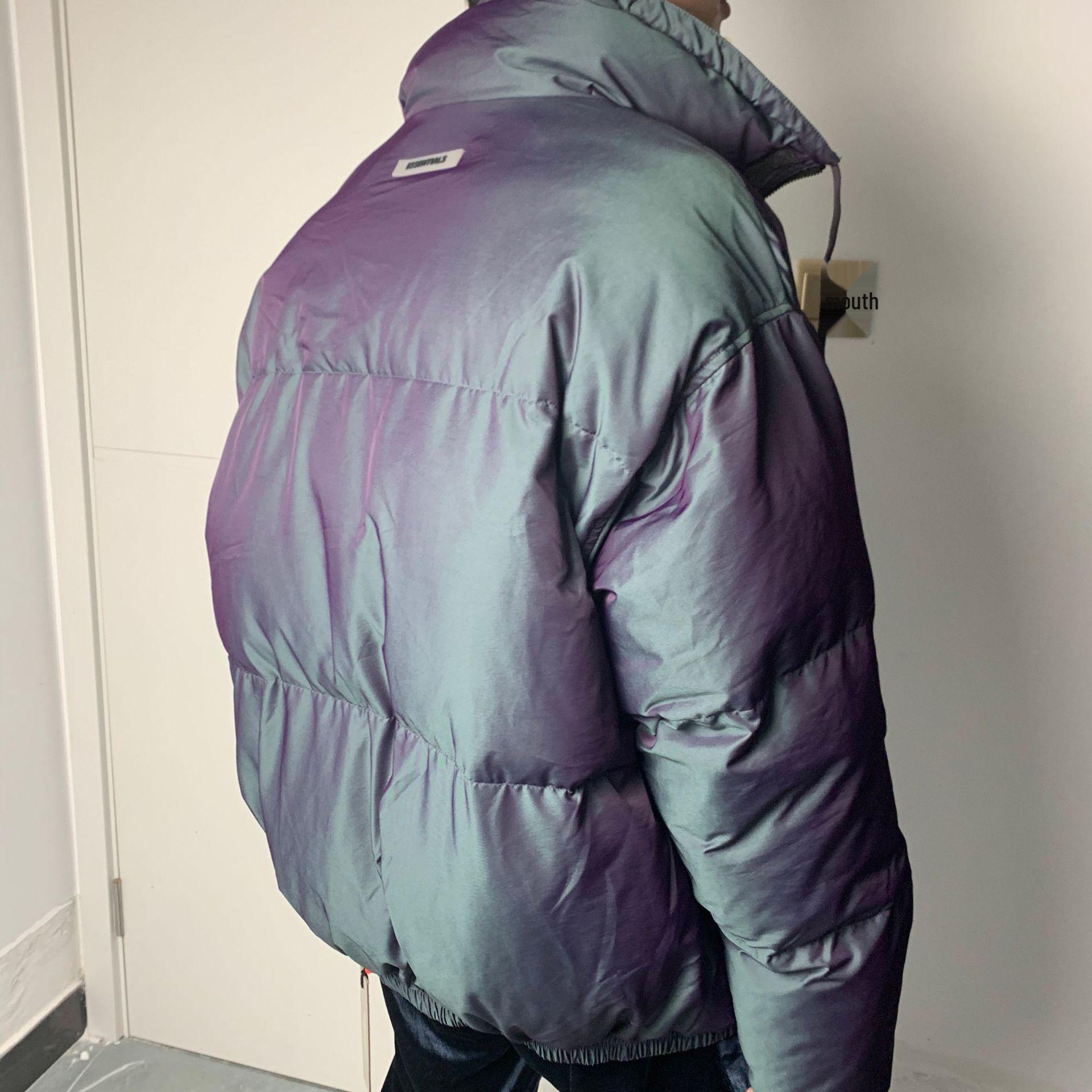 

FOG Colorful Double-Line Thickened Cotton Coat - Trendy American High Street Fashion for Men, Warm Autumn Winter Jacket Medium