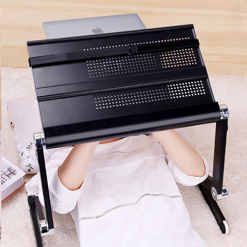 Adjustable Aluminum Laptop Desk - Folding Bed Tray Table