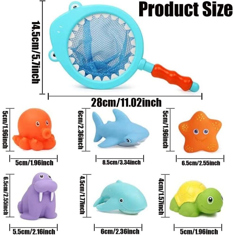 Whimsical Bath Set, Floating Animals with Color Changing Effects, Educational Bathtub Fountain for Toddlers' Imaginative Play