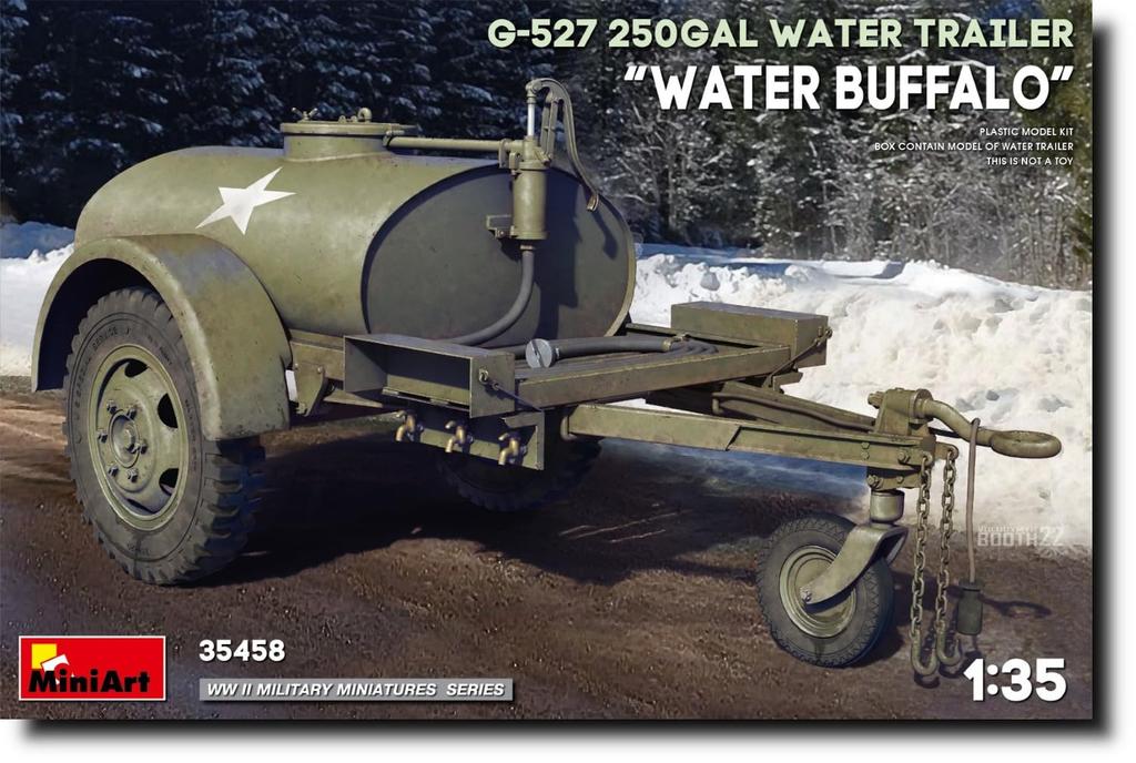 MiniArt 250 Gallon Water Trailer Plastic Model Kit MA35458 1/35 G-527 "Water Buffalo"