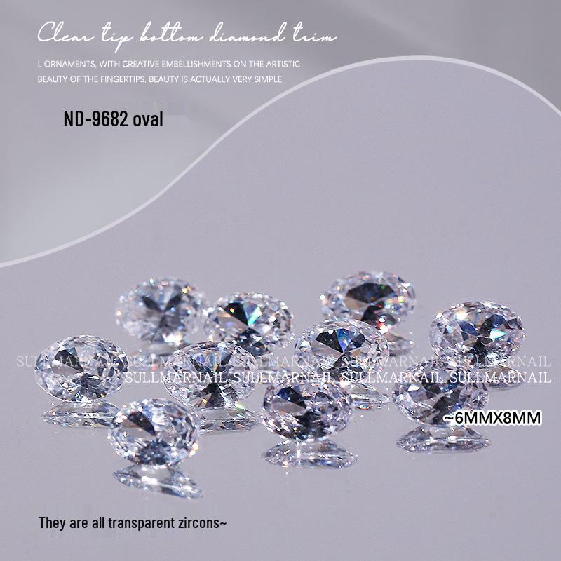 

Прозрачный цирконовый страз для нейл-арта: Овал, Квадрат, Восьмиугольник - 2 шт.