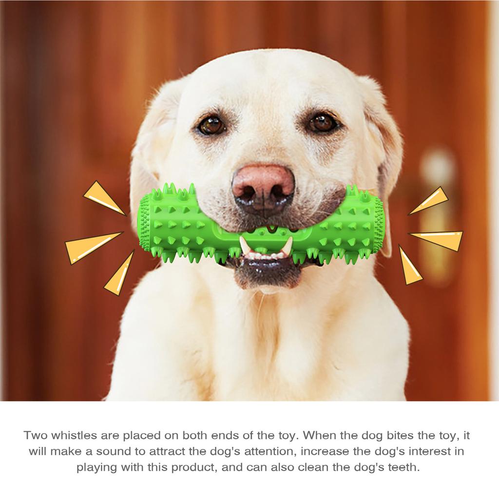 Dog Chew Toys Interactive Fun Teeth Cleaning Soft   Dog Toothbrush Dog Squeaky Toys for Indoor Outdoor