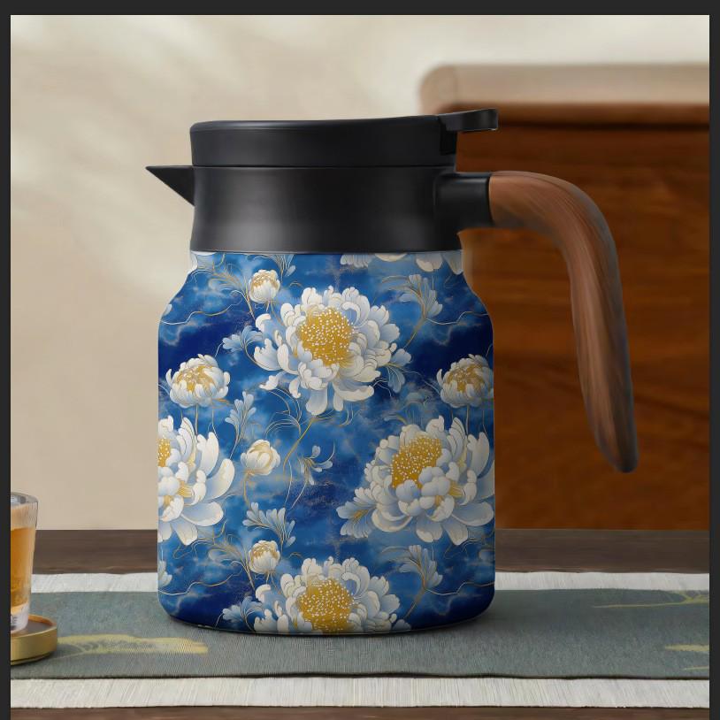 316 Stainless Steel Large-Capacity Thermos Flask with Tea Steeping Chamber