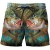 Carp Fish Graphic Beach Shorts Men 3D Swimming Board Shorts Beach Running Shorts Summer Surfing Beach Casual Loose Pants