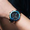 MEGIR Fashion Men's Quartz Watch Chronograph Luxury Business Casual Wristwatch Leather Strap Male Military Sports Watches 2046