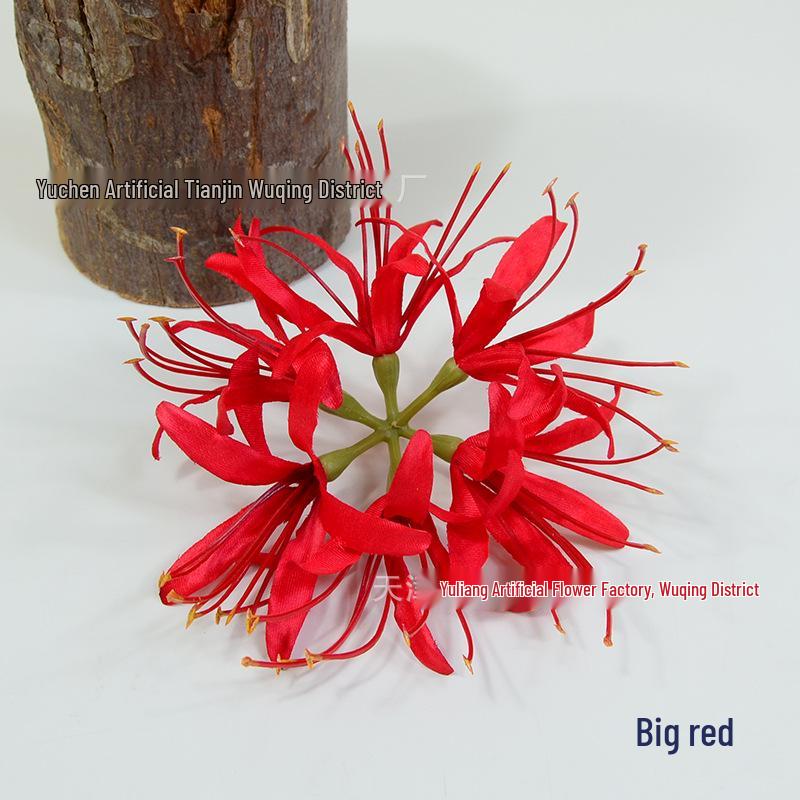 Lycoris Radiata Artificial Flower Head, Hanfu Photography Props & Floral Decor