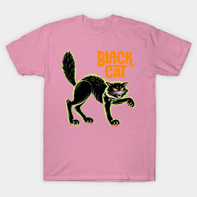 Tricou Femei Pisică Neagră Imprimeu Harajuku Kawaii Tricou de Vară Mânecă Scurtă Femei Tricou Top