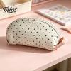 Stationery Organizer for Desk Shell Shape Pencil Pouch, Large Capacity Durable Polyester Fiber Storage Back to School Supplies Case, Smooth Zipper Bag