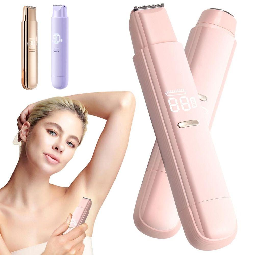 LED Display Women Hair Trimmer Rechargeable Full Body Hair Removal  Private Area