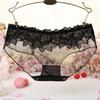 Perspective Mesh Ultra-thin Panties Women's Sexy Lace Temptation Low Waist Seamless Hot Women's Briefs