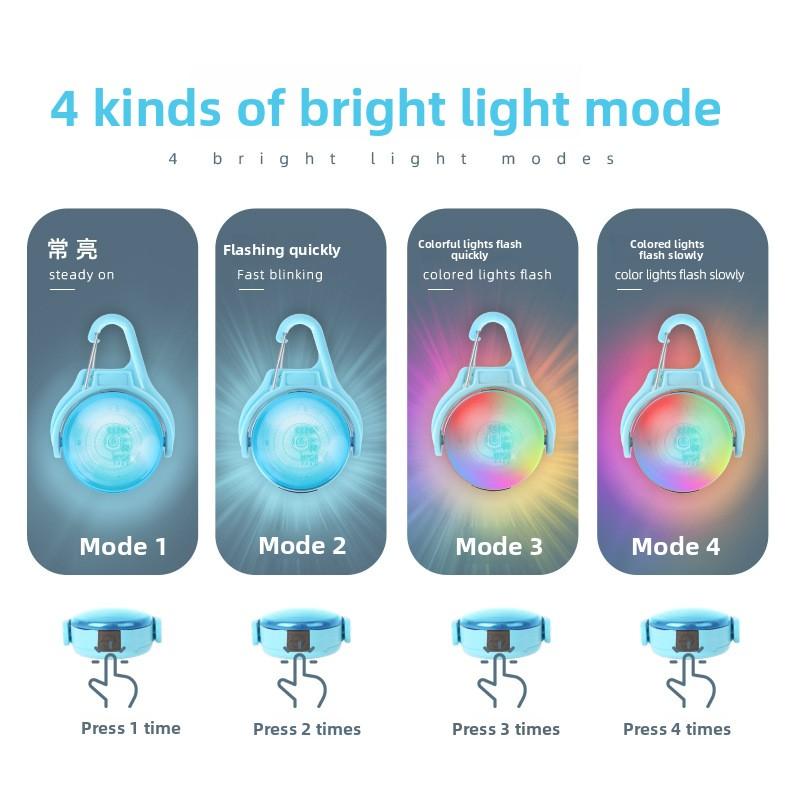 Dog Pendant, 360-degree Rotating Rechargeable Pet Light, Pet Safety Light, Dog Walking Light, Luminous Pendant