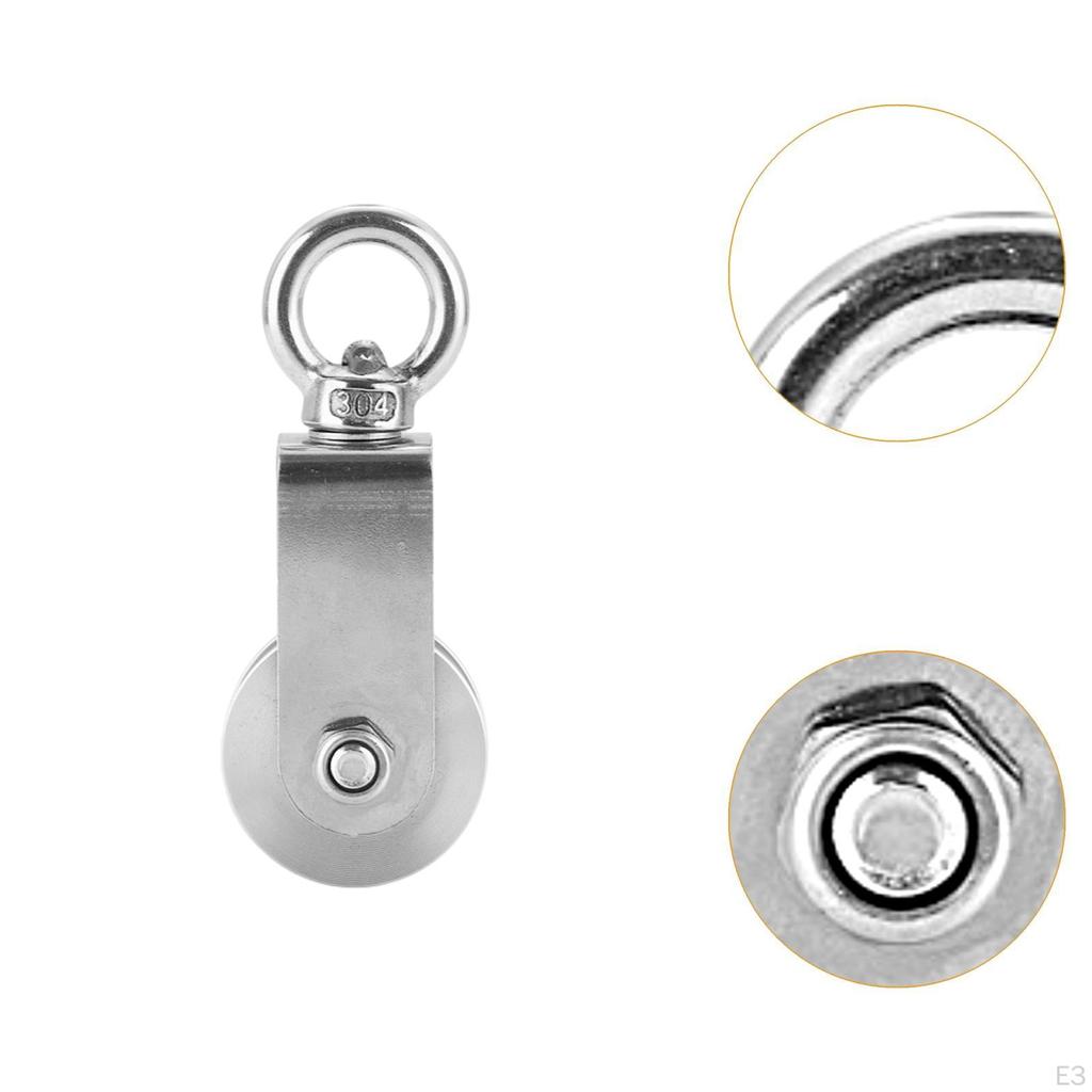 Pulley Block Cable Low Noise, Lifting Wheel, Wheel for Wire Rope, DIY Attachment