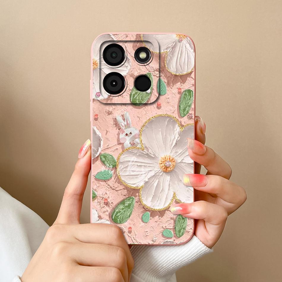For Itel A60 A60S Case Cute Design Soft Liquid Silicone Shockproof Bumper For Itel A60 S Camera Protection High Quality Fundas