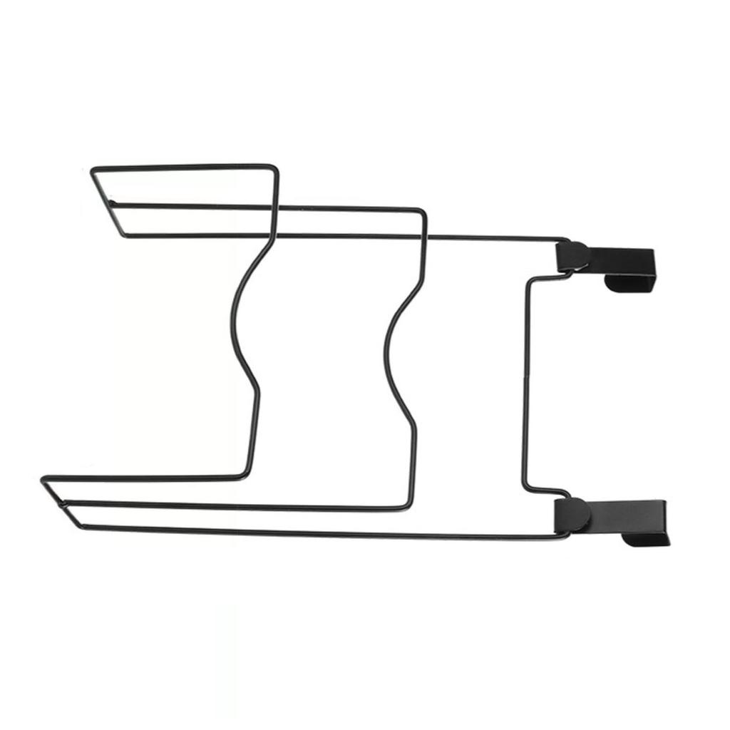 Pot Lid Holder Wall Mount Drainage Design Stylish Sturdy  Multifunctional Pot Lid Rack for Ki