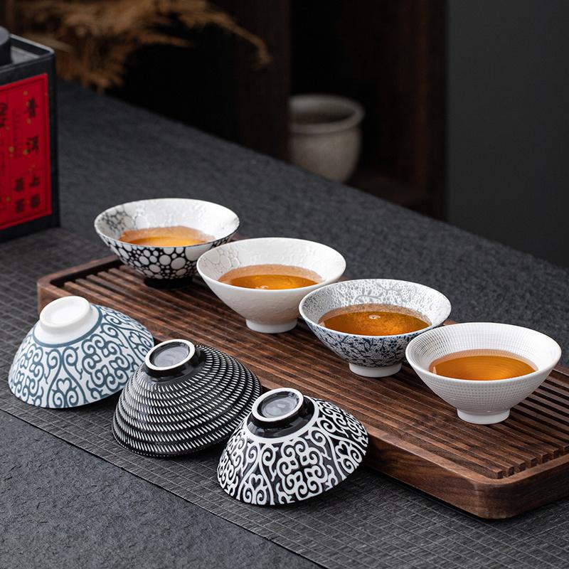 Handvergoldete 999er Sterlingsilber-Teetasse Keramik-Teetasse mit eingelegter Silber-Teelampe Kung-Fu-Teetasse Vergoldetes Silber Meistertasse