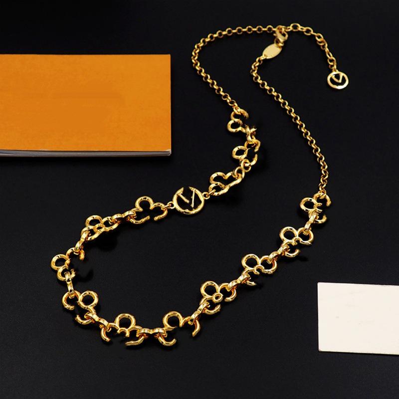 Pendentif Collier de Taille en Cuir et Acier Inoxydable à Motif Floral Vintage