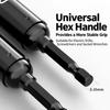 Stainless Steel Extended Socket Wrench Graduated Scale Hex Socket Tool  Threaded Rod Adjustment